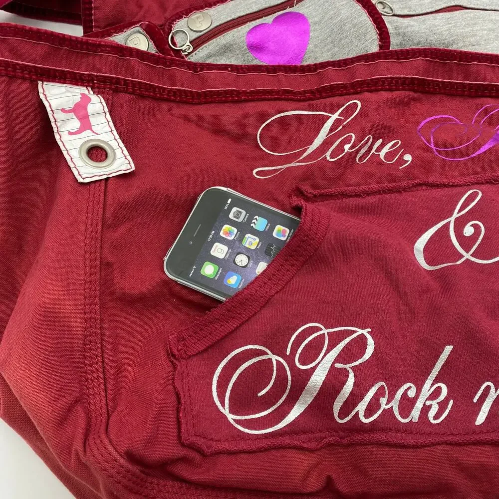 PINK Victoria's Secret Hobo Oversized Fabric Bag Overnighter Maxi